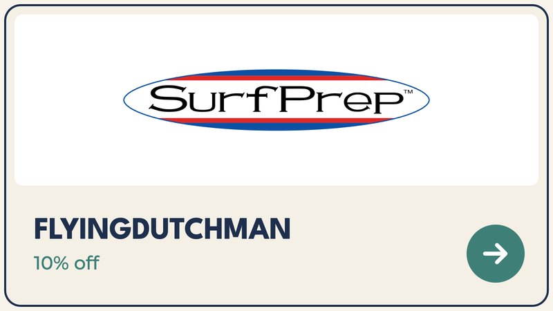 SurfPrep, code FLYINGDUTCHMAN, 10% off