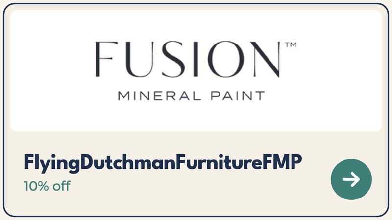 Fusion Mineral Paint, code FlyingDutchmanFurnitureFMP, 10% off