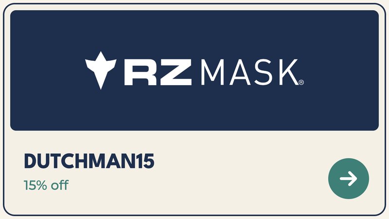 RZ Mask, code DUTCHMAN15, 15% off